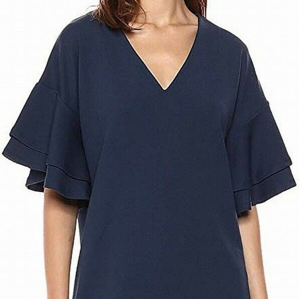 Navy Blue Flutter Sleeve dress by Kensie, M, NWT